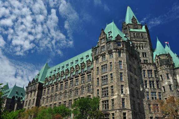 Arquitetura grandiosa em Ottawa, capital do Canadá